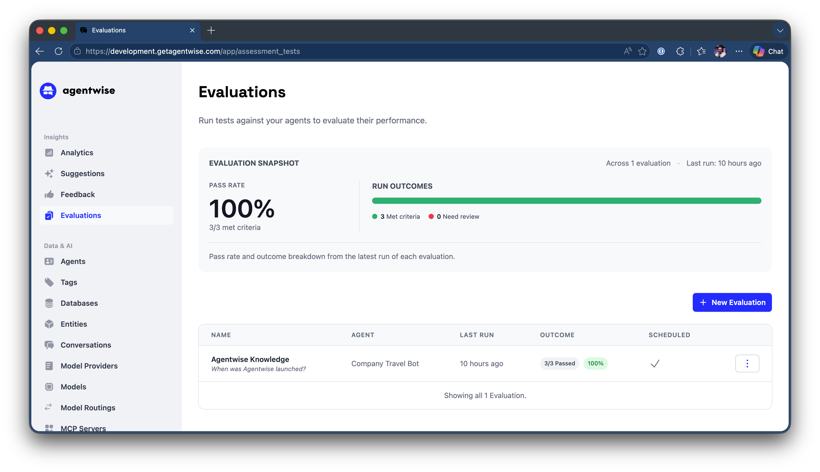 Agentwise Backend with Evaluations