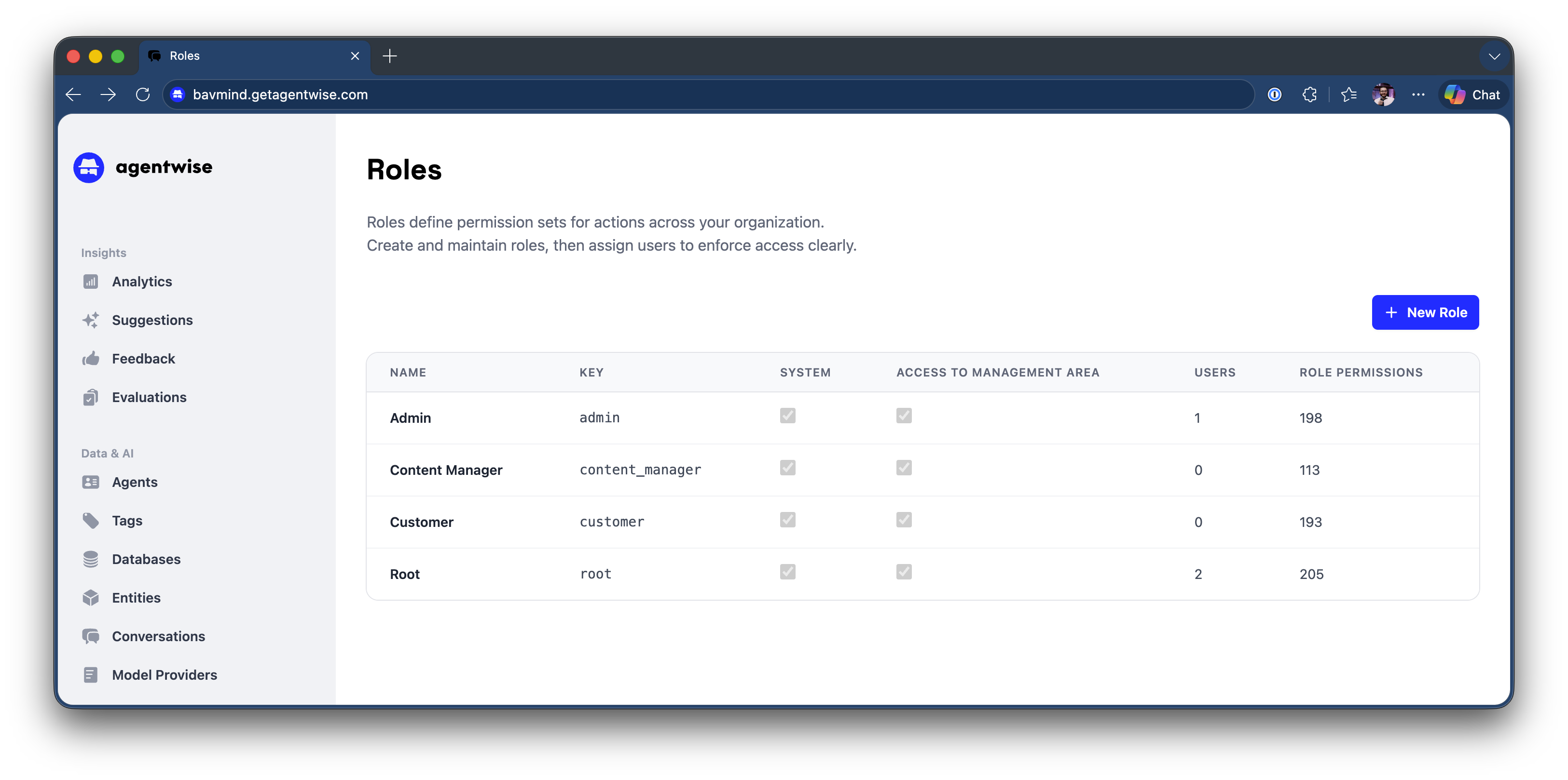 Agentwise Backend with Analytics Dashboard
